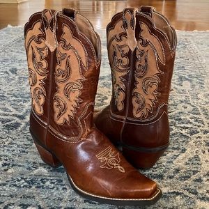 Ariat Shada Leather Western Mid-Calf Cowboy Boots 6.5 EUC